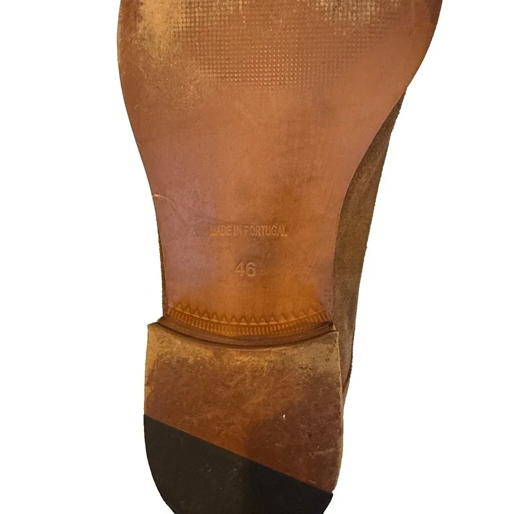 Van Dalen - Men's Brown Suede Oxford Shoes; Made in Portugal; EU 46; US 12